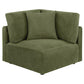 Elysia 5-piece Chenille Upholstered Modular Sectional Sofa Green