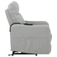 Dayes Upholstered Power Lift Recliner Chair Light Grey