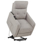 Dayes Upholstered Power Lift Recliner Chair Taupe