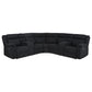 Hagen Upholstered Power Reclining Sectional Sofa Steel Grey
