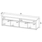 Tabby 79-inch 4-door Engineered Wood TV Stand Media Console Mango