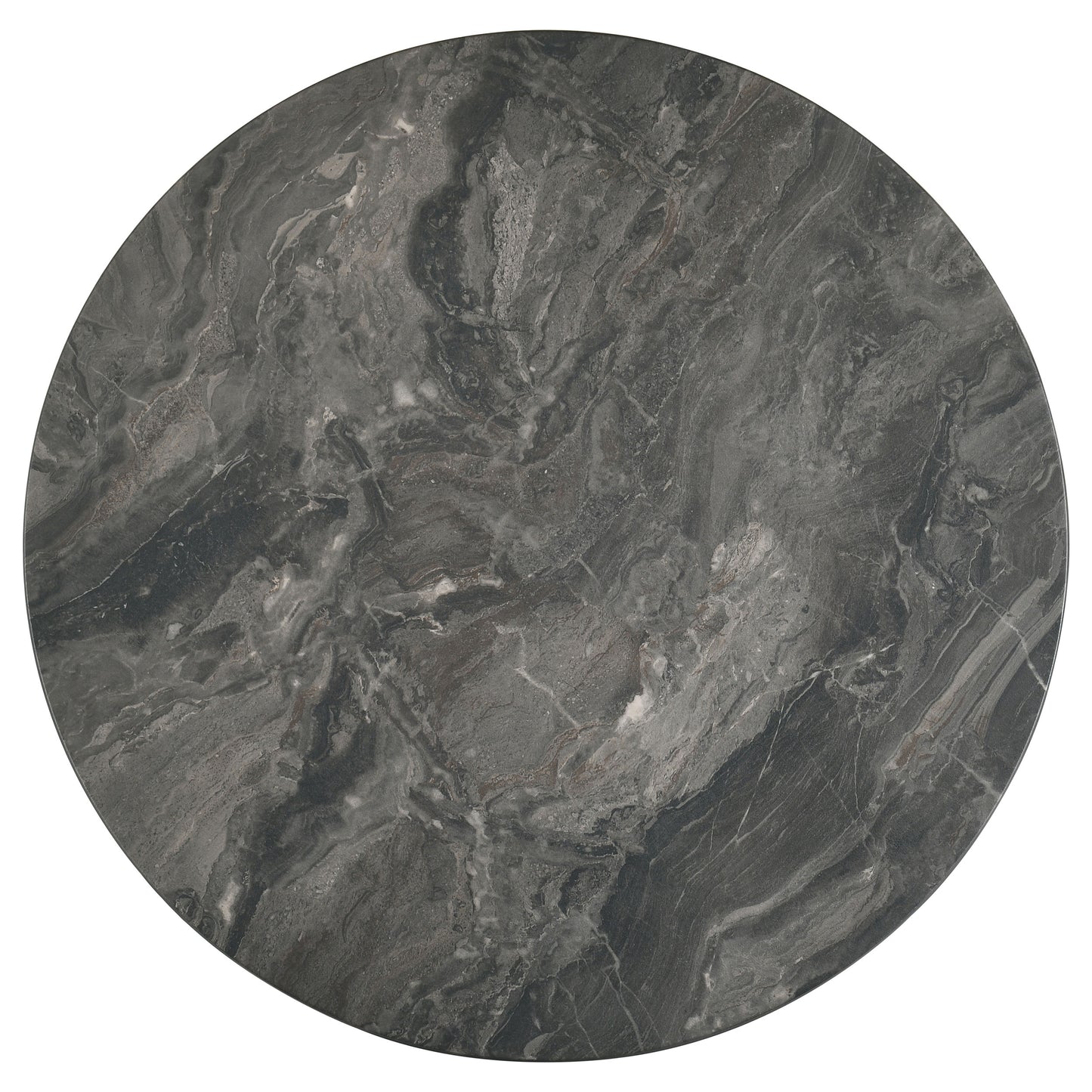 Bradley Round SmartTop Cocktail Coffee Table Smokey Grey and Brown