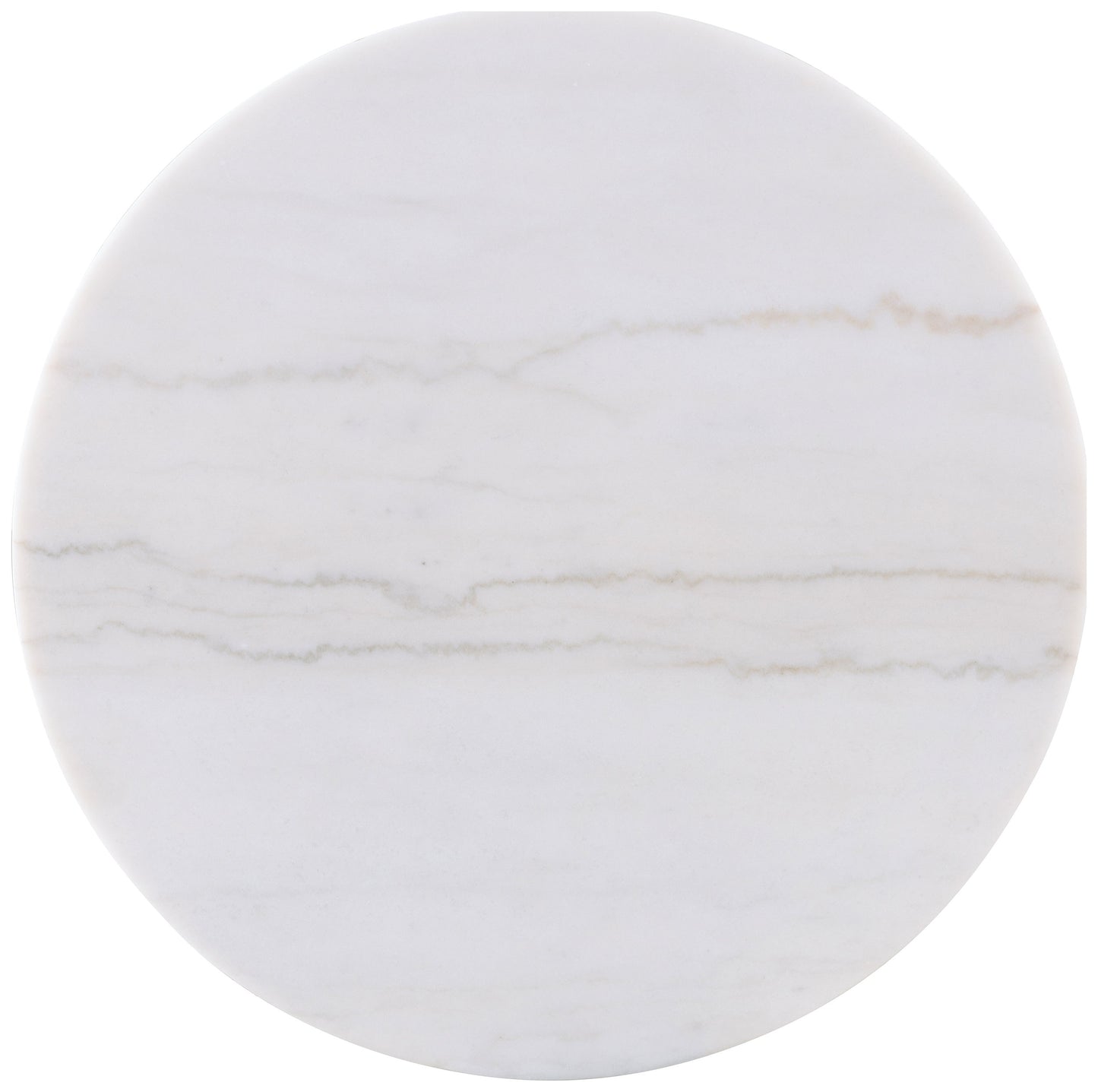 Jason 2-piece Round White Marble Coffee Table Set Greige