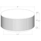 Jason 2-piece Round White Marble Coffee Table Set Greige