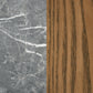 Franklin 2-piece Round Pedestal Coffee Table Set Grey and Dark Brown