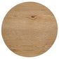 Kessler Round Sculptural Wood End Table Light Oak