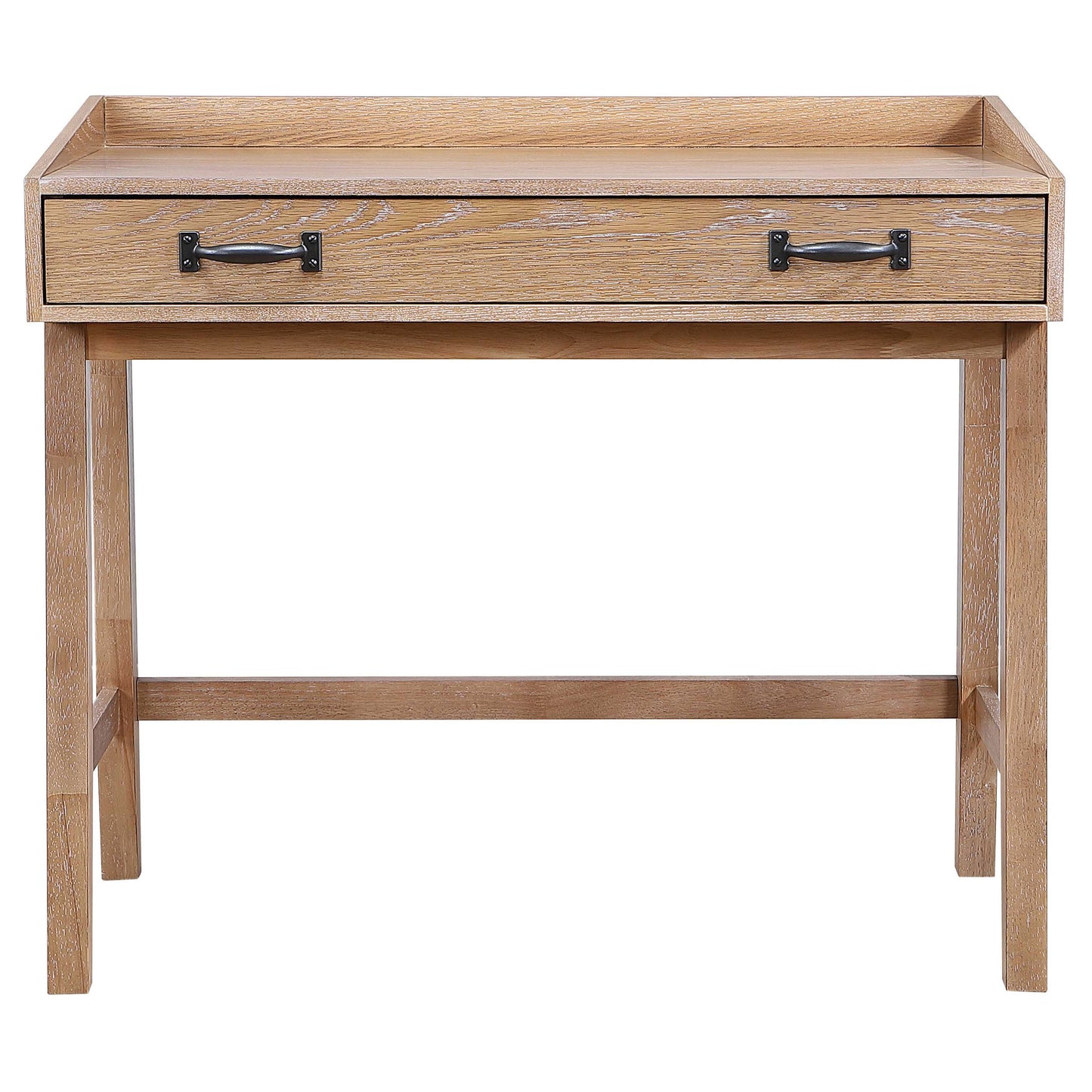 Fabian 38-inch Computer Desk with Keyboard Drawer Distressed Light Brown