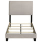 Boyd Upholstered Twin Panel Bed Ivory