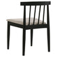 Hamlyn 5-piece Round Wood Dining Set Wheat and Black