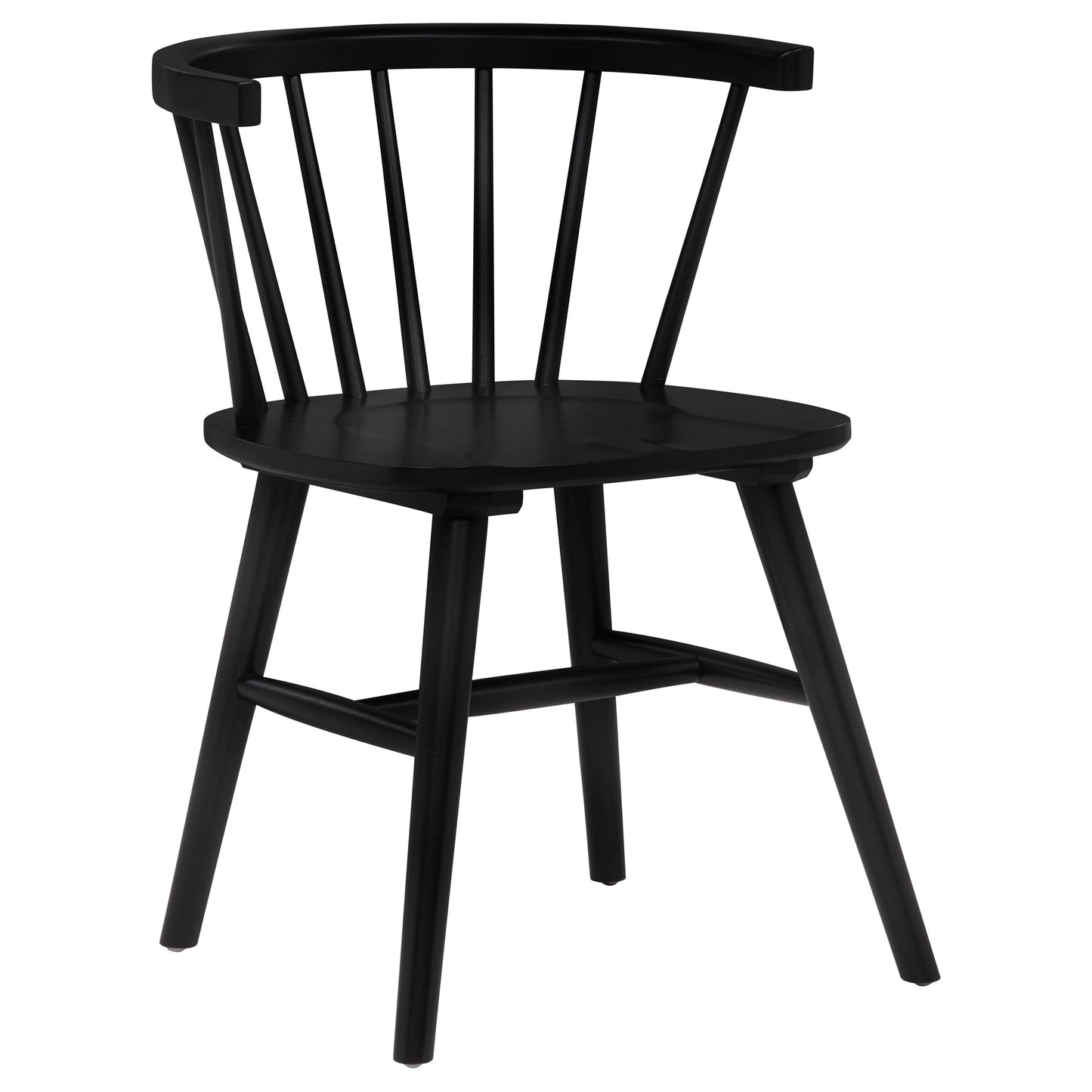 Hamlyn 5-piece Round Wood Dining Set Black