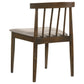 Hamlyn 5-piece Round Wood Dining Set Wheat and Walnut