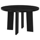 Strouse 5-piece Dining Set Grey and Black