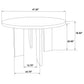 Strouse 5-piece Dining Set Black and Natural Oak
