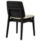 Redbridge Velvet Upholstered Side Chair Cream and Black (Set of 2)