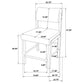 Decker 7-piece 70-inch Rectangular Counter Height Dining Set Black