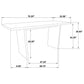 Decker 70-inch Rectangular Wood Counter Height Dining Table Dark Walnut