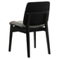 Redbridge Velvet Upholstered Side Chair Grey and Black (Set of 2)