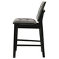 Redbridge Velvet Upholstered Counter Chair Grey and Black (Set of 2)