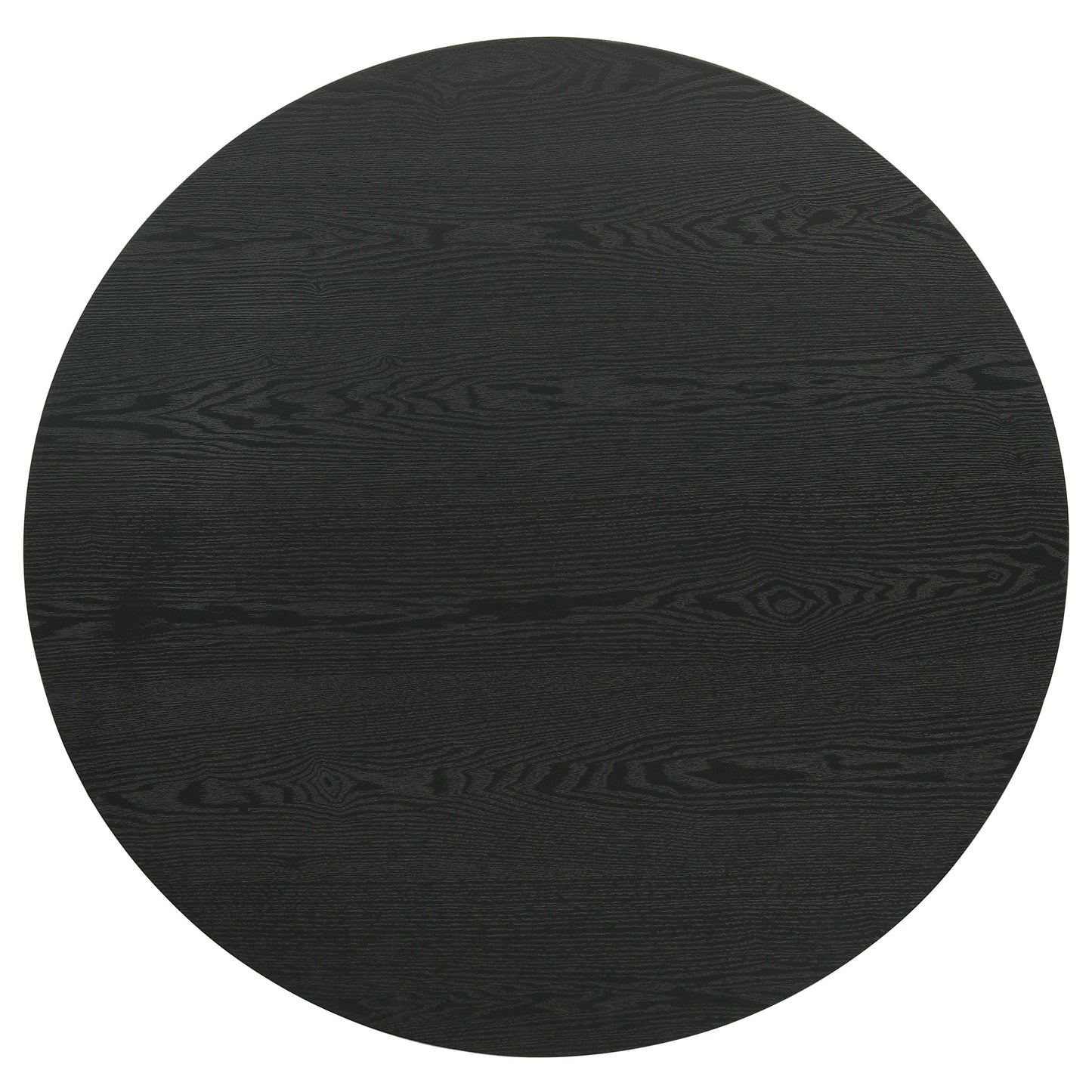 Hamlyn Round Fluted Occasional Cocktail Coffee Table Black