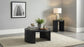 Sweeney 24-inch Round Wood Occasional Side End Table Black