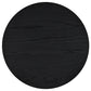 Sweeney 24-inch Round Wood Occasional Side End Table Black