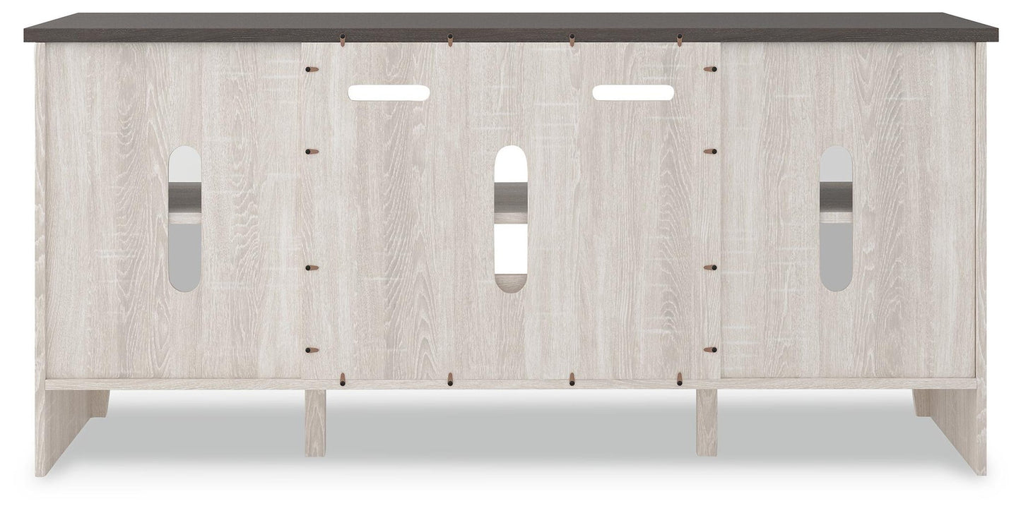 Ashley Express - Dorrinson LG TV Stand w/Fireplace Option