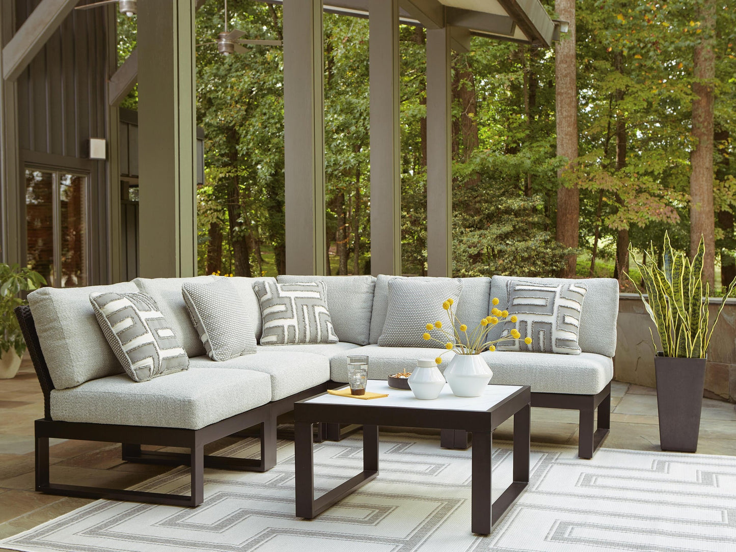 Ashley Express - Beachloft 6-Piece Outdoor Sectional