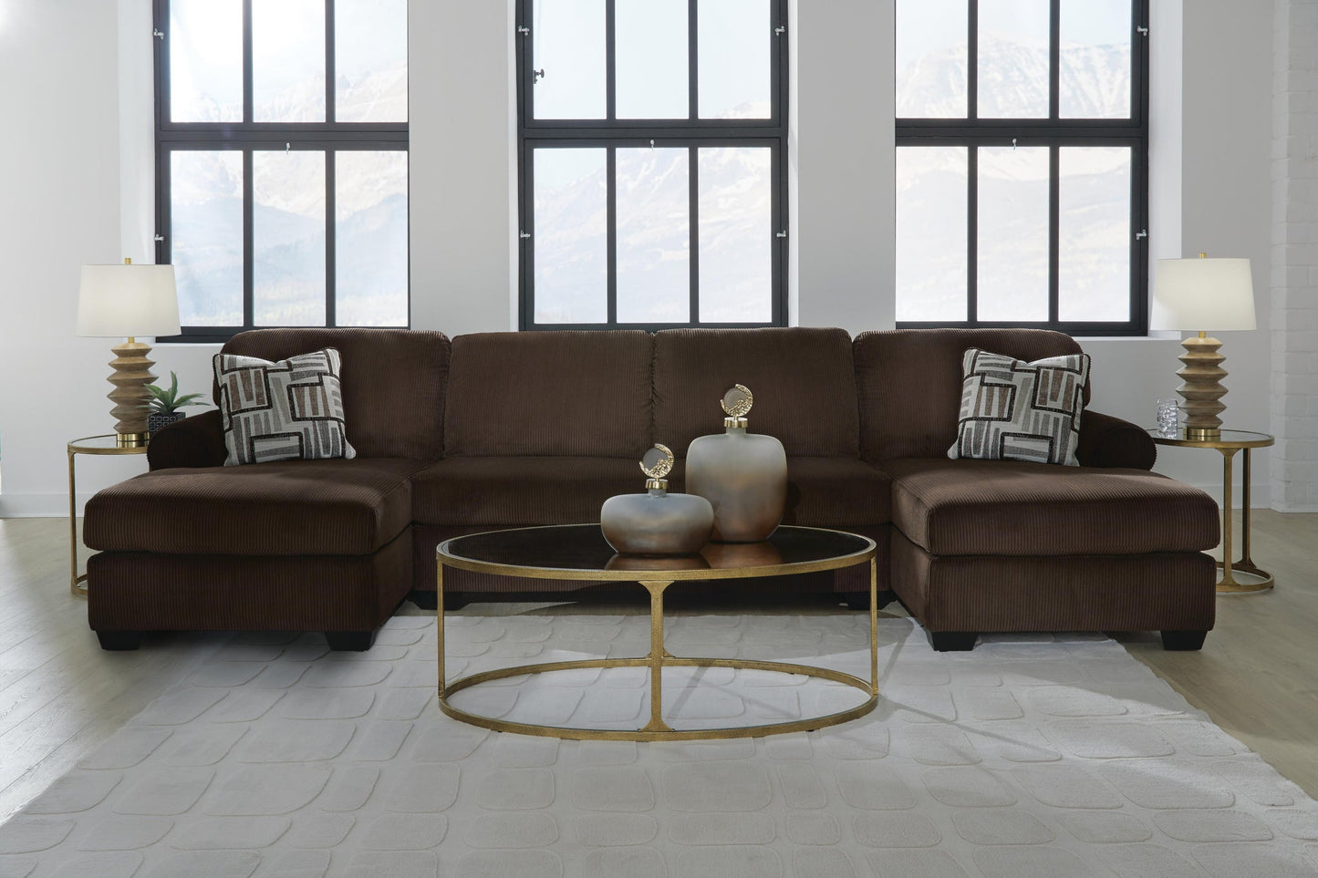 Kimlee 3-Piece Sectional with Double Chaise