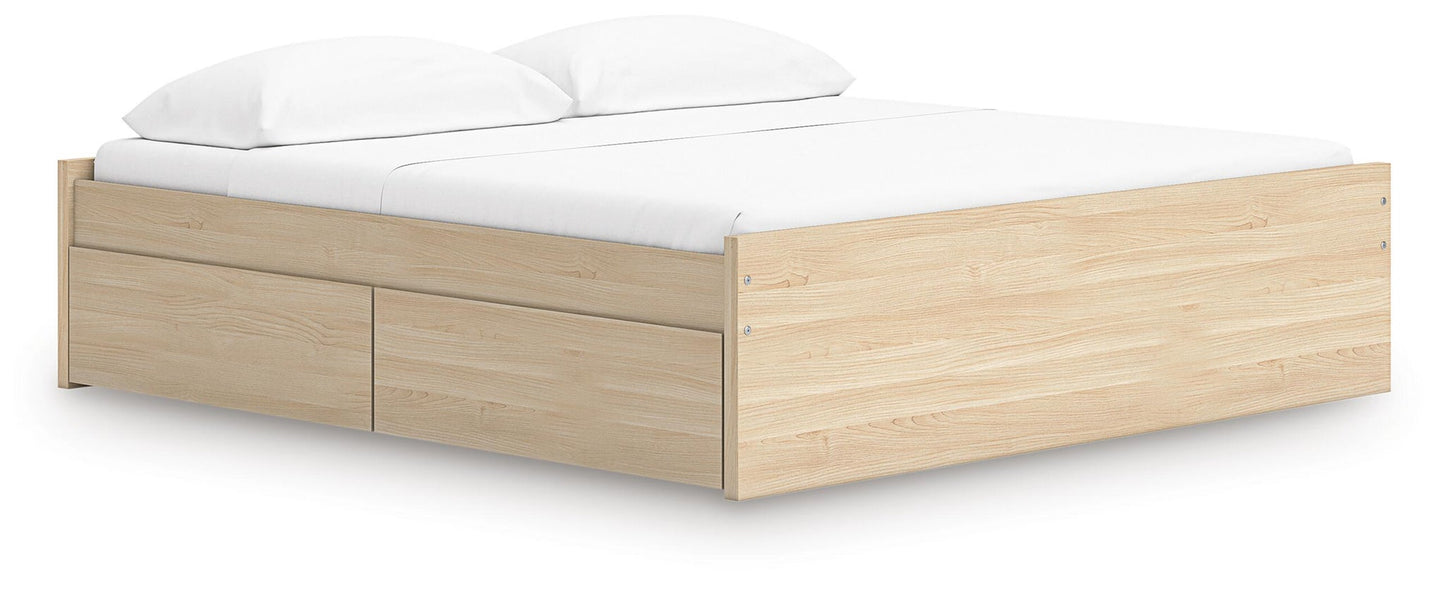 Ashley Express - Onita King Platform Bed with 1 Side Storage