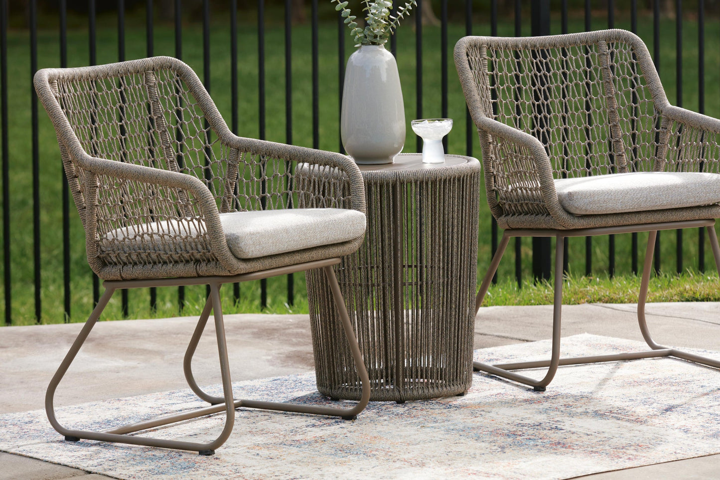 Ashley Express - Majors Beach Chairs w/CUSH/Table Set (3/CN)