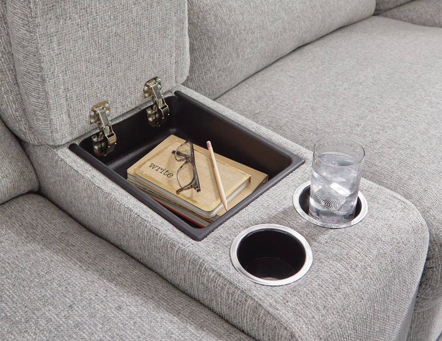 Acklen Place 7-Piece Power Sectional Reclining Sofa with Storage Console
