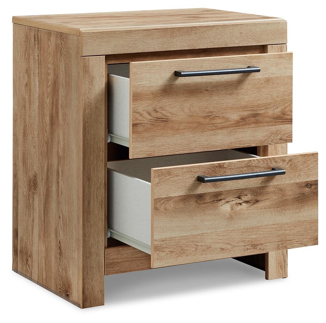 Hyanna King Panel Bed, Dresser, Mirror and Nightstand
