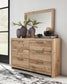 Hyanna Full Panel Storage Bed, Dresser, Mirror, Chest and Nightstand