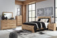 Hyanna Queen Panel Bed, Dresser and Mirror