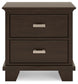 Covetown King Panel Bed with Mirrored Dresser and Nightstand