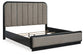 Rowanbeck California King Upholstered Panel Bed, Dresser, Mirror, Chest and Nightstand