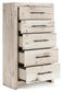 Lawroy King Panel Storage Bed, Dresser, Mirror, Chest and Nightstand