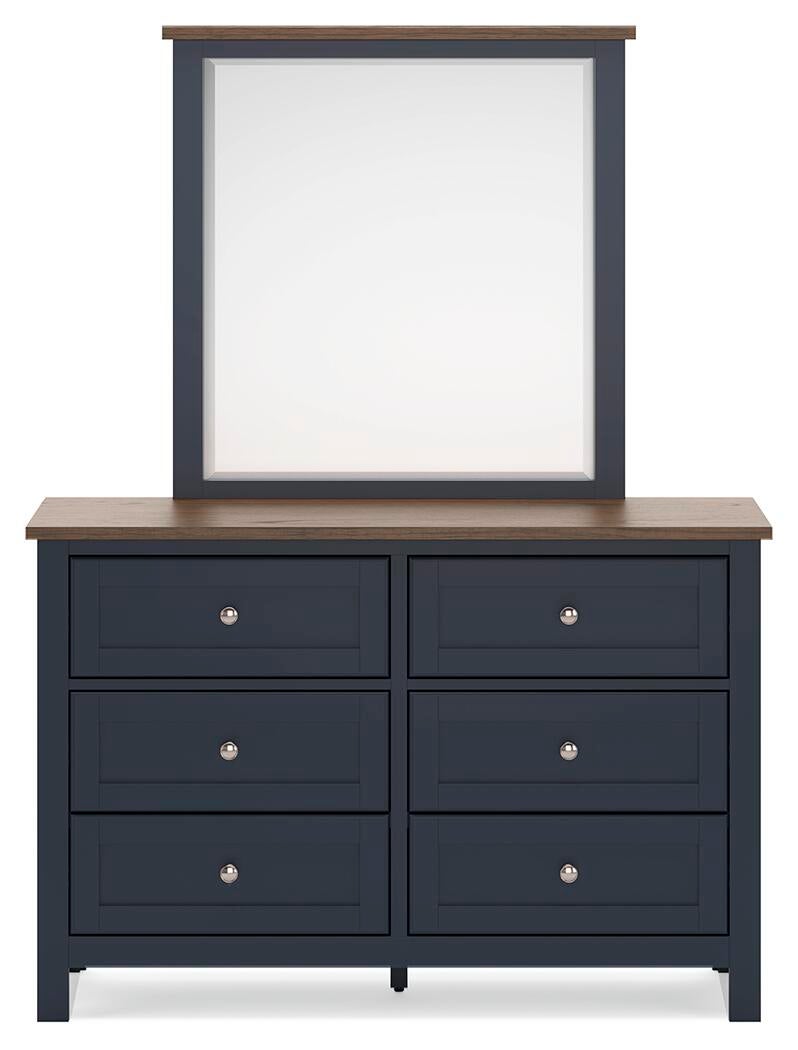 Landocken Queen Panel Headboard, Dresser, Mirror, Chest and Nightstand