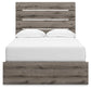 Graystorm Full Panel Bed with Storage, Dresser, Mirror and Nightstand