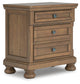 Feddinger California King Panel Bed with Mirrored Dresser, Chest and Nightstand