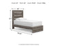 Graystorm Twin Panel Bed, Dresser, Mirror and Nightstand