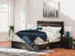 Hollivern King Panel Bed, Dresser, Mirror, Chest and Nightstand