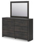 Hollivern Twin Panel Storage Bed, Dresser, Mirror and Nightstand