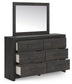 Hollivern Twin Panel Storage Bed, Dresser, Mirror, Chest and Nightstand
