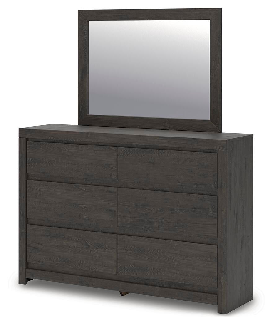 Fraluna Queen Panel Storage Bed, Dresser, Mirror, Chest and Nightstand