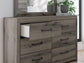 Graystorm Full Panel Storage Bed, Dresser, Mirror and Nightstand