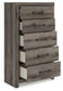 Graystorm Twin Panel Bed with Storage, Dresser, Mirror, Chest and Nightstand