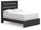 Hollivern Full Panel Bed, Dresser, Mirror and Nightstand