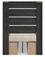 Hollivern Twin Panel Bed with Storage, Dresser and Mirror