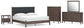 Pamytta King Upholstered Panel Bed, Dresser, Mirror, Chest and Nightstand